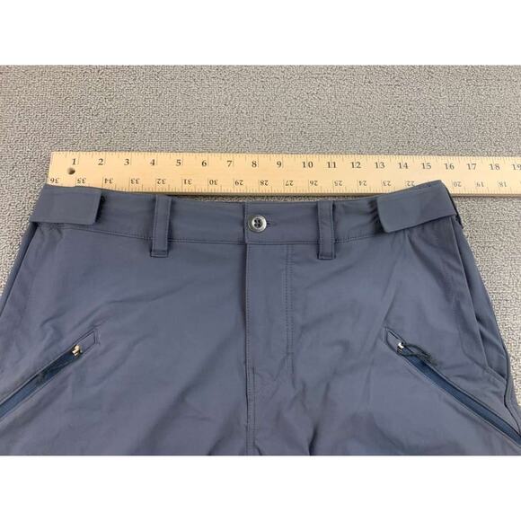 Patagonia Women 10 Gray Point Peak Trail Pants Hiking Nylon Blend Zip Pocket - Picture 4 of 13